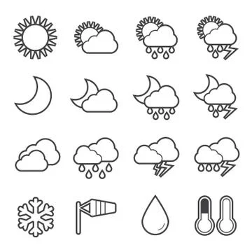 Weather icon Stock Illustration