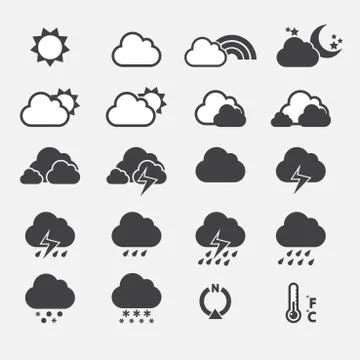 Weather icon Stock Illustration