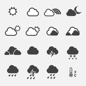 Weather icon Stock Illustration