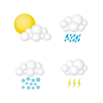 Weather icon Illustrazione stock