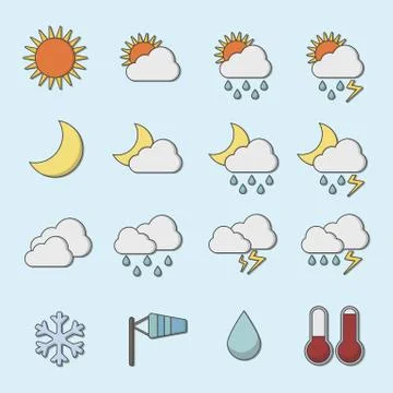 Weather icon Stock Illustration