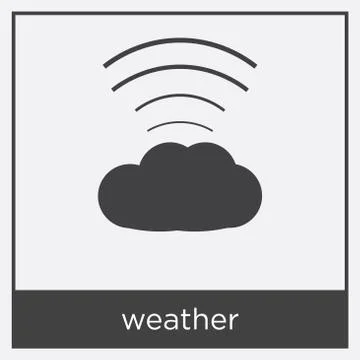 Weather icon isolated on white background Stock Illustration