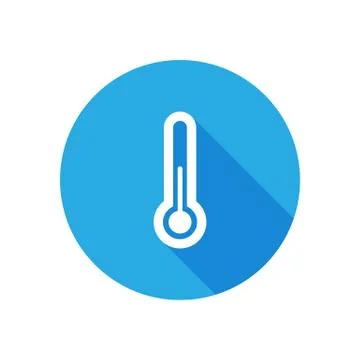 Weather icon with long shadow Stock Illustration