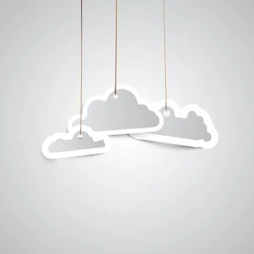 Weather icon made by paper, vector illustration. Stock Illustration