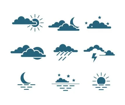 Weather icon vector Stock-Illustration