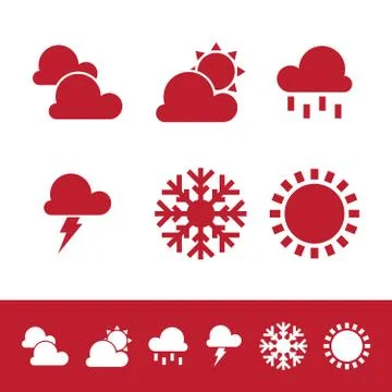 Weather icon vector Stock Illustration