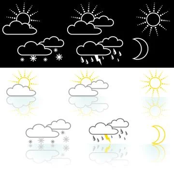 Weather Icons Stock Illustration