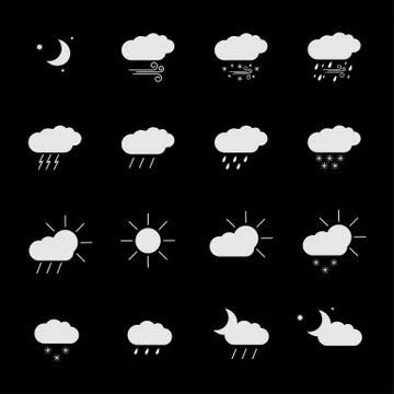 Weather icons Stock-Illustration