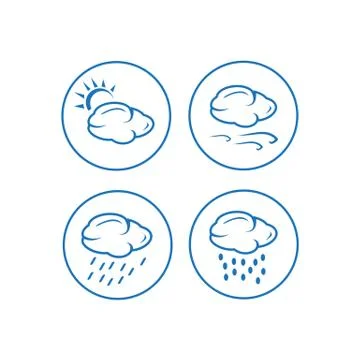 Weather icons Stock-Illustration
