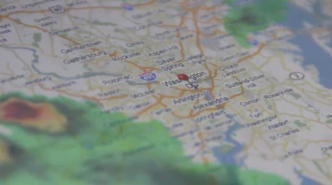 Weather map animated timelapse (v.3) Stock Footage 4417603
