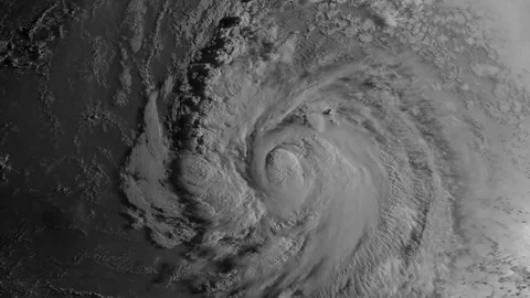 A weather map tracks Hurricane Danielle. Video stock 74796930