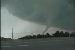 a birth of tornado, whirl, twister or wh, Stock Video
