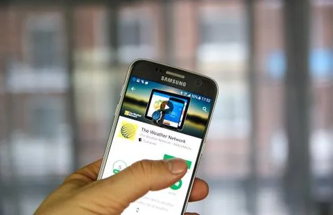 The Weather Network app Stock Photos