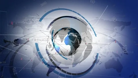 Weather Opening Broadcast Forecast Studio Intro 4K UHD Video Footage Stock Footage 343955604