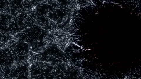 Weather patterns, air currents, jet stream, dark energy. 3d animation concept. Stock Footage 300920348