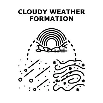 Weather phenomena changing global climate concept Stock Illustration