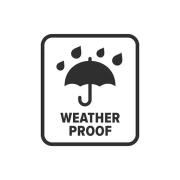 Weather proof symbol  Stock Illustration