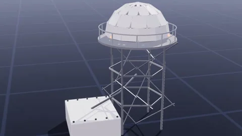 Weather radar atmospheric science 3d loop 3D animation seamless loop Stock Footage 341779484