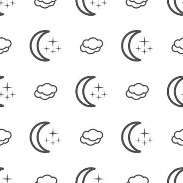 Weather seamless pattern Stock Illustration