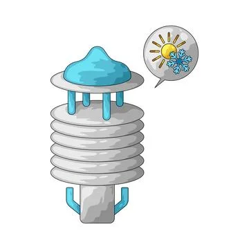 Weather sensor illustration Illustrazione stock