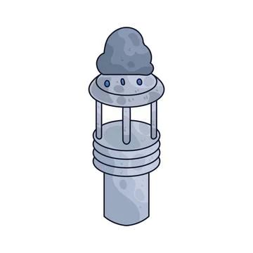 Weather sensor illustration Stock Illustration