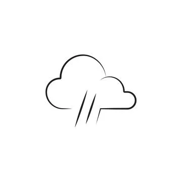 Weather sign rain icon. Elements of weather signs icon. Premium quality graphic Stock Illustration
