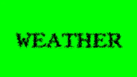Weather smoke text effect green isolated background Stock Footage 138722722