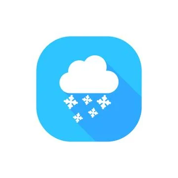 Weather snow cloud Stock Illustration