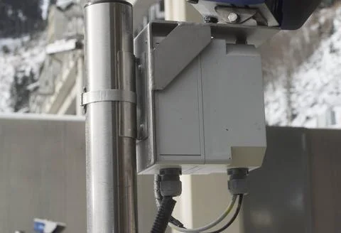 Weather station with different measuring instruments Stock Photos