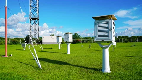 Weather station Video stock 158368233