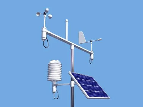 Weather station Stock Illustration