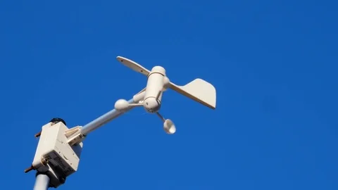 Weather station in wind Stock Footage 76254922