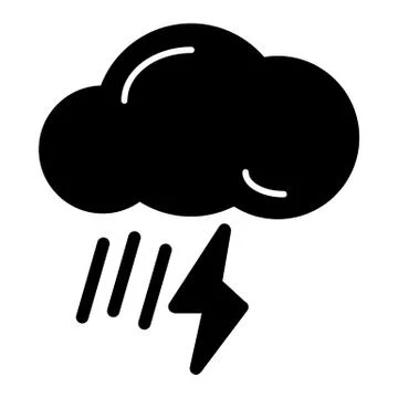 Weather storm button. isolated on white. Stock Illustration