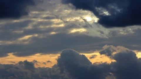 Weather Storm Clouds Timelapse Stock Footage 120731938