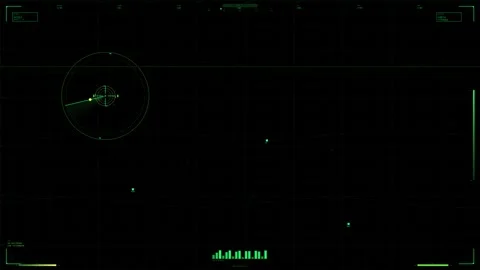 Weather Storm Radar HUD ? Sci-Fi Meteorological Display 4K Stock Footage 330696679