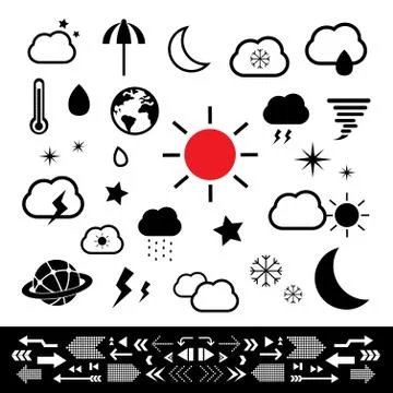 Weather symbol Stock Illustration