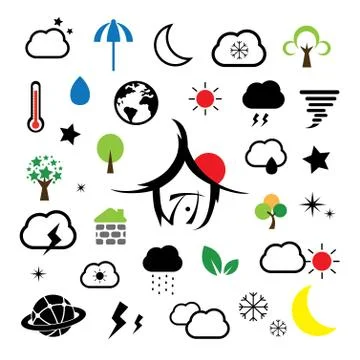 Weather symbol Stock Illustration