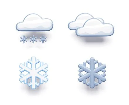 Weather symbol set Stock Illustration