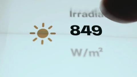 Weather Temperature Interface Smart Grid And Solar Technology Stock Footage 339565844