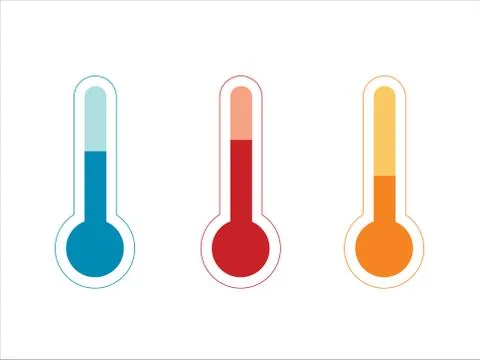 Weather thermometers icon. The symbol Measures Stock Illustration