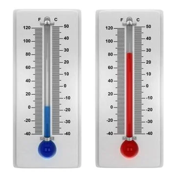 Weather thermometers Stock Illustration