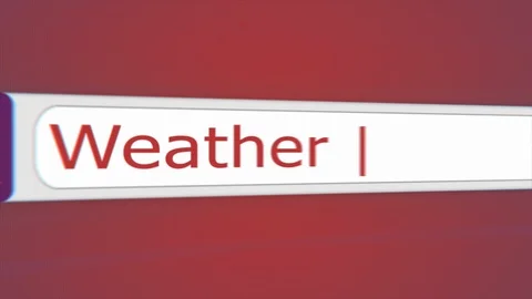 "Weather" Typing into Search Engine on Computer Screen. Stock Footage 101345798