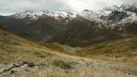 Weather uncertain in the mountains Stock Footage 77802177