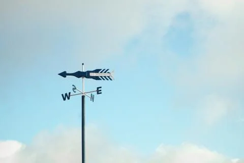 Weather vane with arrow Stock Photos