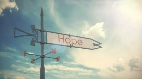 Weather vane Hope Video stock 12181034