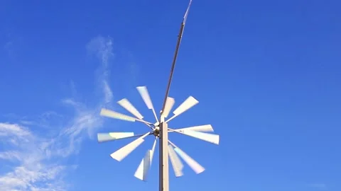 Weather vane in wind on sky background. Stock Footage 134009794