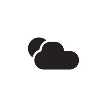 Weather vector icon logo design Illustrazione stock