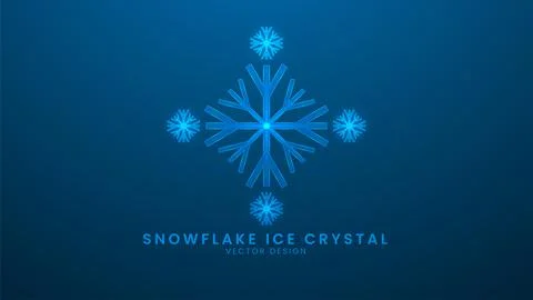 Weather winter. Snowflake ice crystals in the weather forecast. Vector illu.. Stock Illustration