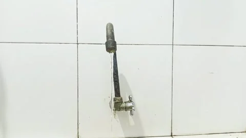 A weathered and corroded water tap Stock Footage 289107400