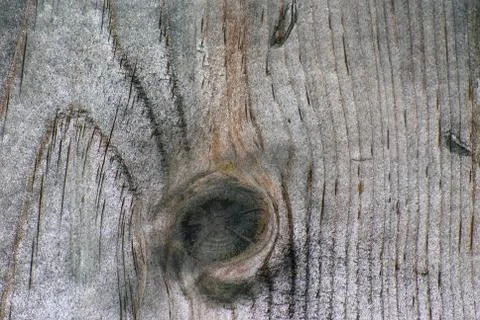 Weathered Board With Knot Stock Photos
